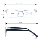 No Line Rectangle Metal Progressive Reader- Horizon