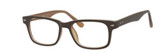 Matte Brown rectangular optical quality reading glasses