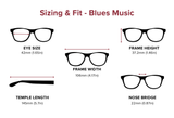 Blues Music – Retro Round Dual-Strength Bifocal Reading Glasses