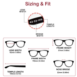 Blues Music - Retro Round Dual-Strength Bifocal Reading Glasses