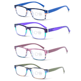 Multi-Color Rectangle Reading Glasses-Nautical