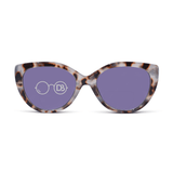 Bifocal reading sunglasses with soft cat eye - Manhattan