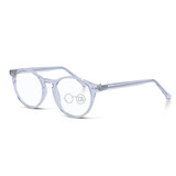 Large Round Translucent Colored Reading Glasses - River