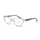 Women's Metal Cat Eye Readers - Elegant