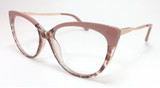 Unique blush cream cat eye readers with high end lenses and quality spring hinge frames