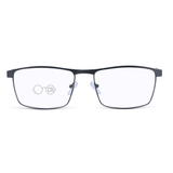 XL Metal Rectangle Reading Glasses - Joel