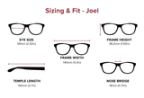 XL Metal Rectangle Reading Glasses - Joel