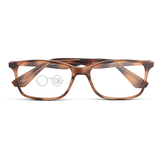 Shelby – Wide Rectangle Dual-Strength Bifocal Extended View Reading Glasses