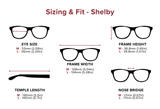 Shelby – Wide Rectangle Dual-Strength Bifocal Extended View Reading Glasses