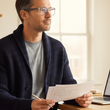 Shelby – Wide Rectangle Dual-Strength Bifocal Extended View Reading Glasses