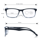 Men's Rectangle Frame Reading Glasses - Diplomat