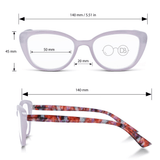 Oversized Cat Eye Reading Glasses - Magnolia