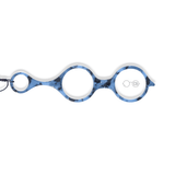 Monocle Glasses Pendant Necklace Readers - Lavaliere