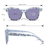 Round Sunglasses Full Reader - Sea Shell