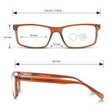 Wide Reading Glasses for Men - Kash