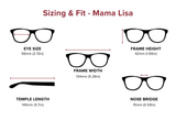 Designer Cat Eye Reading Glasses - Mama Lisa