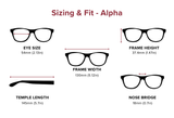 Men's Rectangular Glasses - Alpha