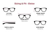 Cat Eye Wire Glasses - Eloise