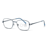 Square Metal Designer Reading Glasses - Before