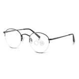 Circular  Frame Semi Rimless Glasses - Consider