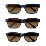 XXL Rectangle Optical Quality Reading Sunglasses - Ike