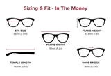 In The Money - Rectangle Dual-Strength Bifocal Reading Glasses
