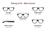 Main Event - Extra-Wide Rectangle Dual-Strength Bifocal Reading Glasses