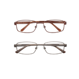 Main Event – X-Wide Rectangle Dual-Strength Bifocal Reading Glasses