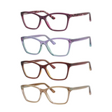 Fourth Street – Elegant Rectangle Dual-Strength Bifocal Reading Glasses