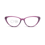 High Power Eye Reading Glasses with Rhinestones - Celebrate