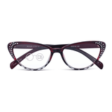 High Power Eye Reading Glasses with Rhinestones - Celebrate