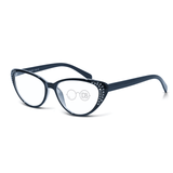 High Power Eye Reading Glasses with Rhinestones - Celebrate