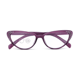 High Power Eye Reading Glasses with Rhinestones - Celebrate