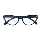 High Power Eye Reading Glasses with Rhinestones - Celebrate