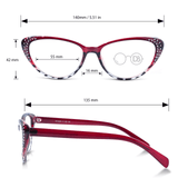 High Power Eye Reading Glasses with Rhinestones - Celebrate