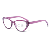 High Power Eye Reading Glasses with Rhinestones - Celebrate