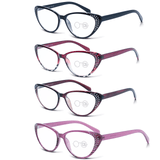 High Power Eye Reading Glasses with Rhinestones - Celebrate