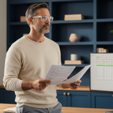 Slick – Rectangle Two Strength Bifocal Reading Glasses