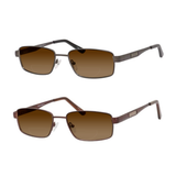 XL Metal Men's Rectangular Sunglass Readers - Main Event