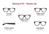 Rectangle Reading Sunglasses for Men - Heads Up