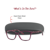 Fourth Street - High Power Rectangle Reading Glasses in Custom +4.00, +5.00, +6.00, +7.00, +8.00, +9.00, +10.00 Magnification