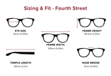 Fourth Street High Power Reading Glasses – Chic Rectangle Frame in Custom +4.00, +5.00, +6.00, +7.00, +8.00, +10.00 Magnification