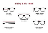 Idea - High Power Rectangle Reading Glasse in Custom +4.00, +5.00, +6.00, +7.00, +8.00, +9.00, +10.00 Magnification