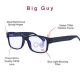 Big Guy XXL Blue Light Reading Glasses