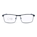 Joel XL Blue Light Reading Glasses | Metal Rectangle Frames