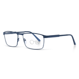 Joel XL Blue Light Reading Glasses | Metal Rectangle Frames