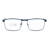 Joel XL Blue Light Reading Glasses | Metal Rectangle Frames
