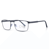 Joel XL Blue Light Reading Glasses | Metal Rectangle Frames
