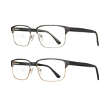 Thurston Reading Glasses for Men – Rectangle Frame, Custom Single Vision or Bifocals
