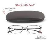 Jazz - Multi-Size Oval Dual-Strength Bifocal Reading Glasses